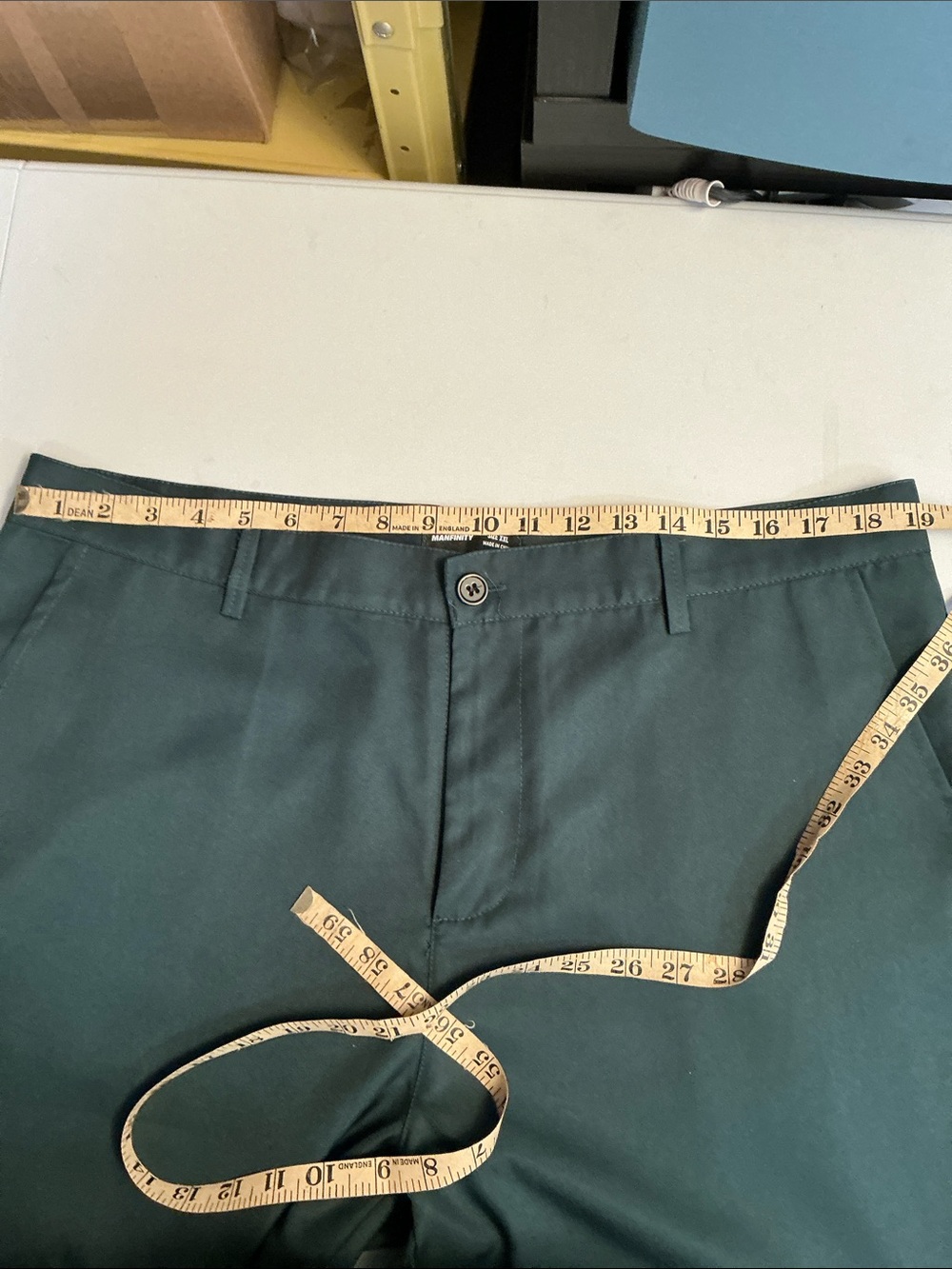 NFINITY Emerald Green Tuxedo Blazer with Black Satin Trim - Picture 5 of 9